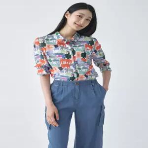 [지센]라이 프린트 블라우스 LCWSO623_RE