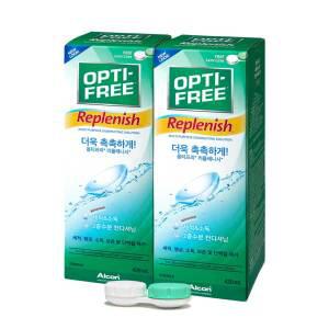 옵티프리 리플레니시 렌즈세정액 x 렌즈케이스