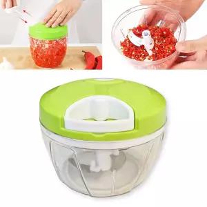 3날 만능 다지기 편리한 멀티분쇄기 수동믹서기 스핀 슬라이서 야채 고기 마늘다지기