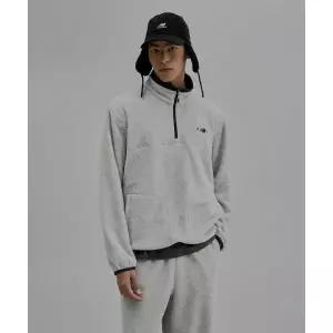 뉴발란스 NEW BALANCE NBNCF41913 / UNI 윈터 플리스 아노락 LIGHT GRAY 553175