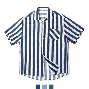 오버핏 린넨스트라이프남방 (WFIGZZG)