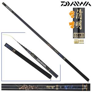 [다이와]청명 골드 18~32.고탄성 카본 적용으로 한손 앞치기 가능/마디 연결부 고착방지 홈가공/한국형 바닥 올림대/대물민대.붕어/잉어.노지/연안/좌대/보트/유료터