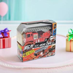 월드카 사다리 소방차 중장비 자동차 파워키 슈팅 미니카 모형 119 소방관 놀이 장난감