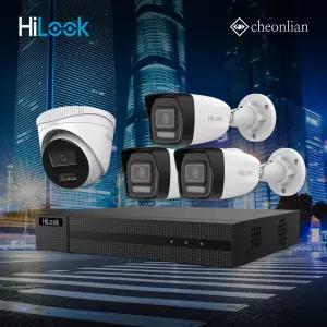 하이룩 600만화소 IP 야간컬러 실내 1대+실외 3대+4채널 POE NVR CCTV세트