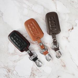 현대 기아 호환용 4버튼 스마트키 천연소가죽 케이스 키홀더 아반떼 쿠페 MD HD i30 투싼ix K5 K7 포르테쿱 모하비