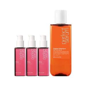 미쟝센 퍼펙트 세럼 스타일링 80ml, 3개 + 증정(샴푸 오리지널 140ml, 1개)