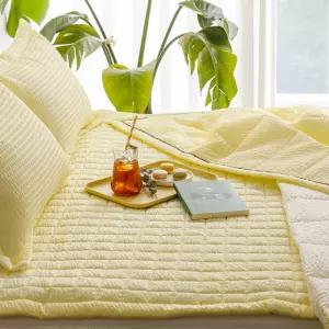 포르피 시어서커 여름 이불+베개커버+패드 풀세트 가볍고 얇은 누빔이불 SS Q