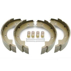 RV MURTS 2쌍 10인치 x 2-1/4인치 전기 트레일러 브레이크 슈즈 교체 키트 2300-3500파운드 4홀 어셈블리