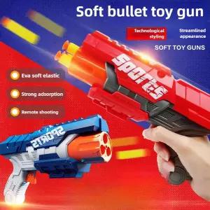 화약총 전동건 비비탄가스건 어린이용 폼 다트 블래스터 장난감 안전 총알 10개 포함 소프트 발사기 실내외