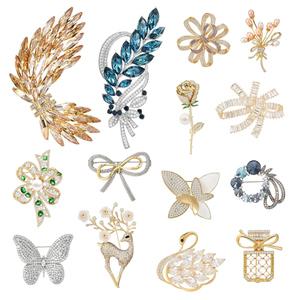 에르모사제이 브로치 진주 정장 한복 웨딩 꽃 리본 매너 옷핀 코사지