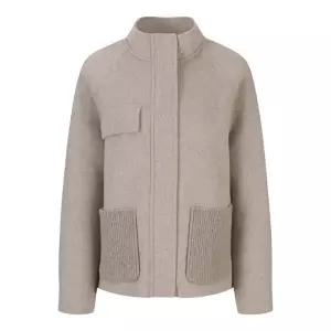 베스띠벨리 세이브존04 울혼방 니트 포켓 하이넥 핸드메이드코트  BJHRX2646