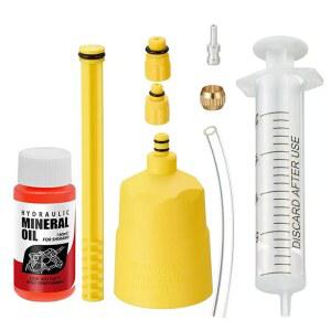 60ml 미네랄 오일 자전거 브레이크 시스템 블리딩 툴 MTB 브레이크 유체 교체 유압 키트 (시마노 텍트로 Avid 시리즈용)