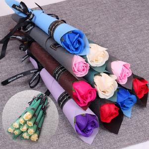 한송이 비누 꽃다발 유치원 중학생 초등학교 졸업식꽃 10송이