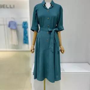 [베스띠벨리]벨티드 밴딩 카라 원피스 BIOAE2522_CA