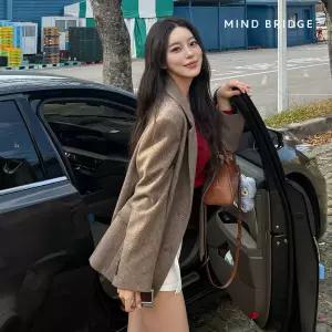 [택가 239,000] 마인드브릿지 여성 울혼방헤링본싱글자켓 MZJK7202