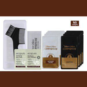 파우치 타입 개별 포장으로 간편 헤어염색약 진한갈색