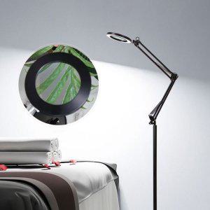 돋보기 LED 링라이트 돋보기 대형 스탠드 확대경 장스탠드