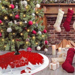 트리스커트 덮개 크리스마스 데코 깔개 러그 카페트 장식 인테리어 원형 꾸미기 가리개