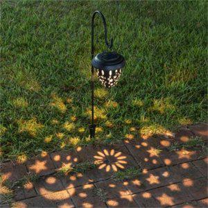 Coms 태양광 LED 정원등 가로등형 실외등 조명