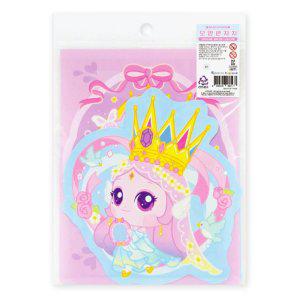 프린세스 캐치티니핑 모양 편지지-다이아나핑(10EA)