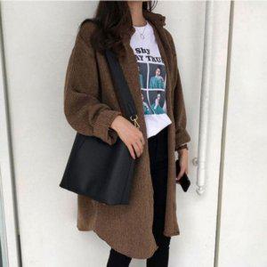 F/W 겨울철 우먼 넥카라롱티 패션라인 골덴 시즌 재킷 블루종 점퍼 맨즈 합성가죽 가죽점퍼 양가죽 남성