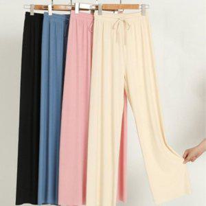 하절기 릴랙스핏 밴딩팬츠 우먼 냉장고 고무줄 와이드바지스테디