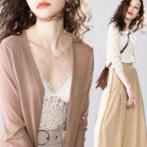 여성가디건 캐주얼카디건 클래식 망토 머플러카디건 롱사이즈 레이디스 버튼가디건 뜨개탑