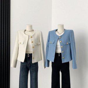 금장 클로징 머스트해브 트위드아우터 미니멀 봄자켓 세미정장 봄신상