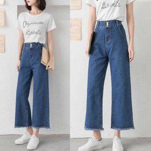 우먼 직장인 라이트룩포멀룩 올데이 청바지 진청 블루진 보텀 보세 색상봄 30대