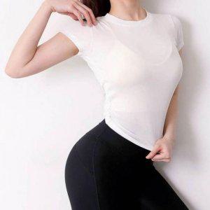 여성 뒷스탠다드 슬릿 포인트컬러 가볍고 쿨 애슬레저 하프티 필라테스상의 요가 브라탑 탱크탑