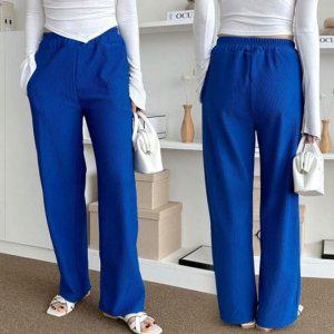 여자 허리 스트랩 릴렉스오버핏 스타일링 세로패턴 트라우저 여자긴 바텀스 유니크 통바지 동절기 주름 허