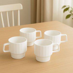 본차이나 머그컵 350ml 4P세트