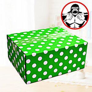 튼튼 택배상자 350 230 100mm 그린 땡땡이 1묶음50장