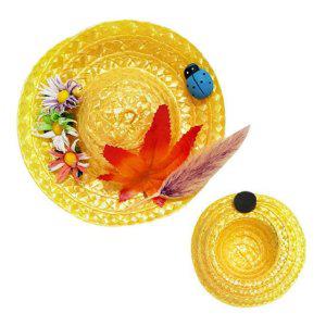 초등 어린이 자석 밀짚모자 유아 유치원미술 저