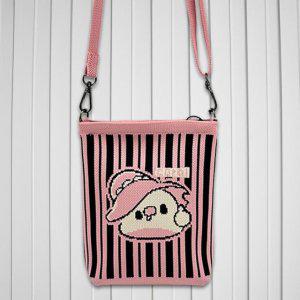 데일리백 산책핸드폰가방 미니가방 니트 크로스백 산책 미니핸드폰가방 가방