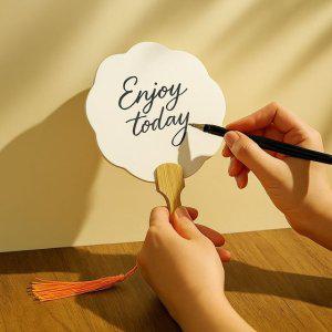 미니손부채 무지 캘리그라피손부채 판촉물부채 판