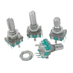 5 개/몫 20 위치 360 학위 로터리 엔코더 EC11 w 푸시 버튼 5Pin 핸들 긴 15/20MM 푸시 버튼 스위치 내장