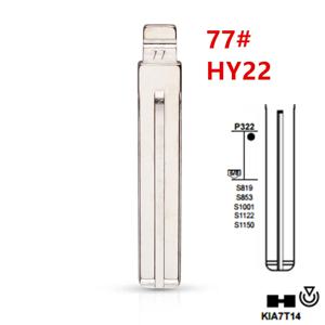 10pcs Uncut 금속 NO. 77 77 #   현대 기아 Lexus Toyota 키 블레이드 용 HY22 TOY40 TOY48 KD keydiy xhorse VVDI 리모컨 유니버설