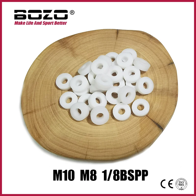 PTFE M8*1, M10*1, 1/8BSPP 고압 밀봉용 개스킷 와셔, 20개입, 50개입
