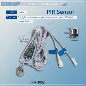 핸드 스윕 스위치 터치 센서 스위치 5A 12V-24V PIR 모션 센서 핸드 웨이브 스캔 스마트 LED 캐비닛/wardro 조명 조명/디밍 가능