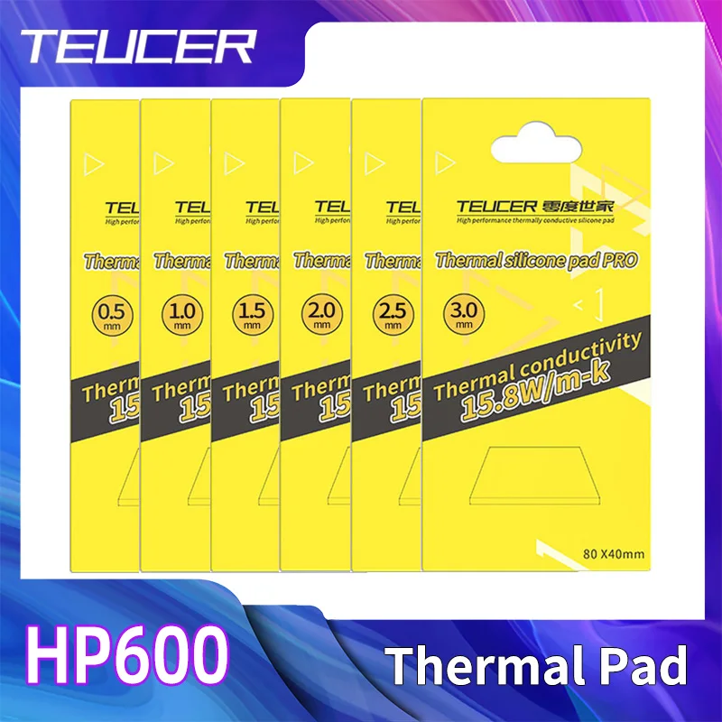 TUECER GPU CPU 열 패드 방열판 냉각 전도성 실리콘 패드 80x40/100x100mm 고품질 열 패드 단열