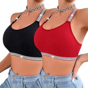 절묘한 여성용 섹시 브라, Y 라인 실버 스트랩, 노출 방지, 편안한 스타일리쉬하고 큰 가슴을 지지대 디자인