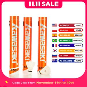 가와사키 킹콩 500/700 셔틀콕 배드민턴 깃털 3 IN 1 기술 내구성 셔틀 배드민턴 공