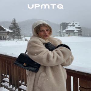 럭셔리 벨트 베이지 그라데이션 인조 밍크 퍼 롱 코트 여성 패션 2025 겨울 따뜻한 클리핏 아우터 올드 머니 파카 아우터