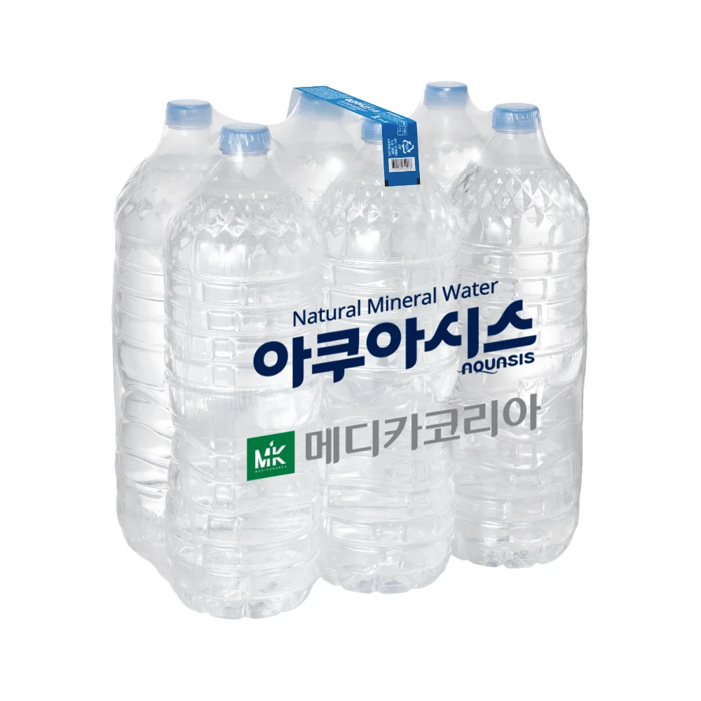 아쿠아시스 생수 무라벨 물 2L x 18병 먹는샘물 6개입x3팩