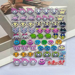 슈퍼 미니 만화 게임 패턴 스티커 귀여운 산리오 쿠로미 셀프 접착 스티커 방수 수하물 태그 네일 스티커