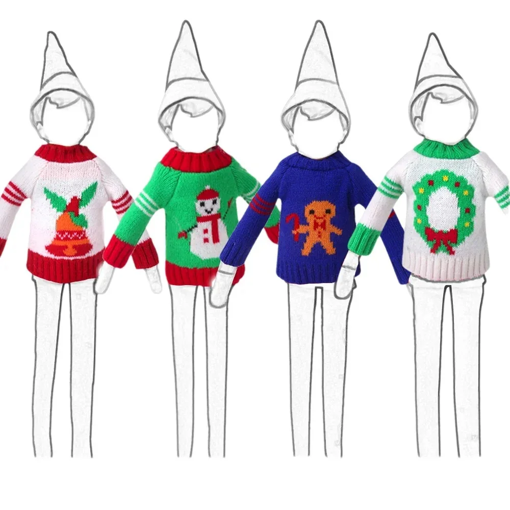 크리스마스 인형 액세서리 스웨터 Babi 30 CM 인형 ClothesFor 엘프 인형, 소녀를위한 장난감, 무료 배송, 크리스마스 선물