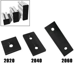 2020 2040 2060 V-슬롯 알루미늄 프로파일 CNC 3D 프린터 부품용 단일 또는 이중 구멍이 있는 4개 알루미늄 엔드 캡 커버 플레이트