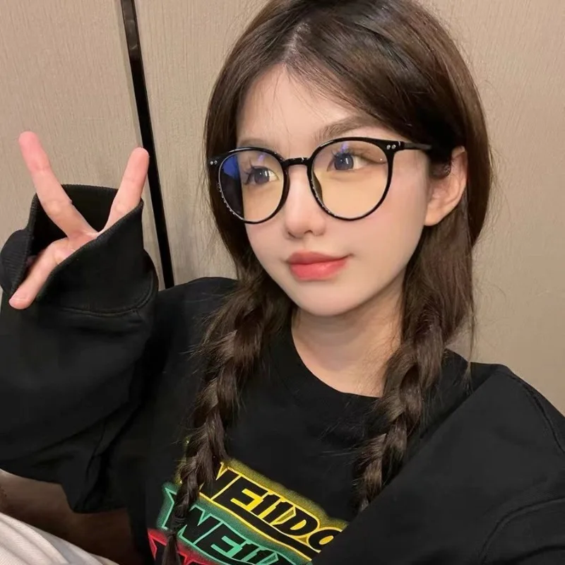 한국 유행 안경 여성 안티 블루 라이트 안경