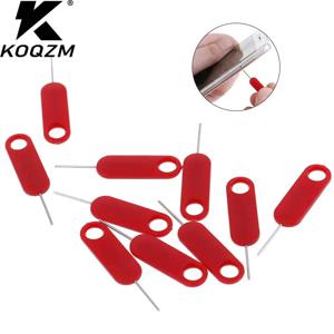 Sim 카드 트레이 제거 배출 핀 키 도구, 아이폰, 아이패드용 스테인리스 스틸 바늘, 삼성 기기 부품 액세서리, 10 개